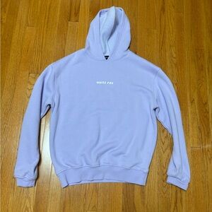 Purple White Fox Hoddie